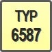 Piktogram - Typ: 6587